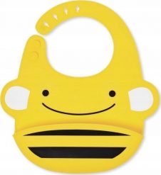 Skip Hop SKIP HOP silicone bib Zoo Fold & Go Bee 232205. Śliniaki dla dzieci Skip Hop, bez wzorów. Za 75.02 zł.