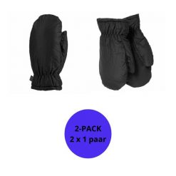 Dziecięce rękawiczki termiczne Mega 2 pary. Czarne rękawiczki dziecięce HEAT KEEPER, bez wzorów, z poliesteru. Za 143.29 zł.