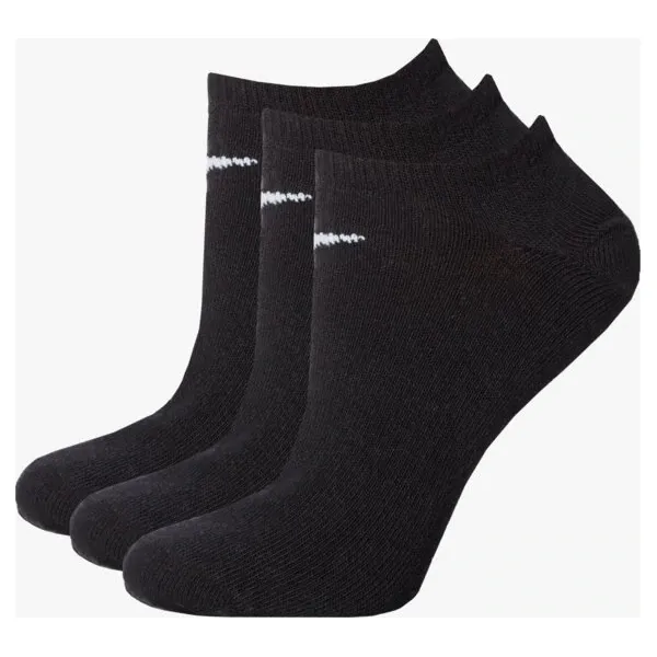 Nike Skarpety 3Ppk Value No Show , czarny, rozmiar L. Czarne skarpety damskie Nike, bez wzorów, z bawełny. W wyprzedaży za 34.99 zł.