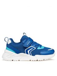 Geox Sneakersy J0H1 J55MQB 01454 CK44D S Niebieski. Niebieskie buty sportowe chłopięce Geox, bez wzorów, ze skóry, bez zapięcia. Za 229.99 zł.