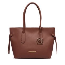 Torebka LOVE MOSCHINO. Brązowe torebki do ręki damskie Love Moschino, bez wzorów, klasyczne, bez dodatków. Za 1,099.00 zł.