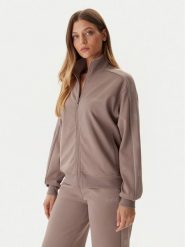 Guess Bluza V5BQ15 KCX22 Beżowy Regular Fit. Brązowe bluzy damskie Guess, xxs, z aplikacjami, z syntetyku, bez kaptura. Za 479.99 zł.