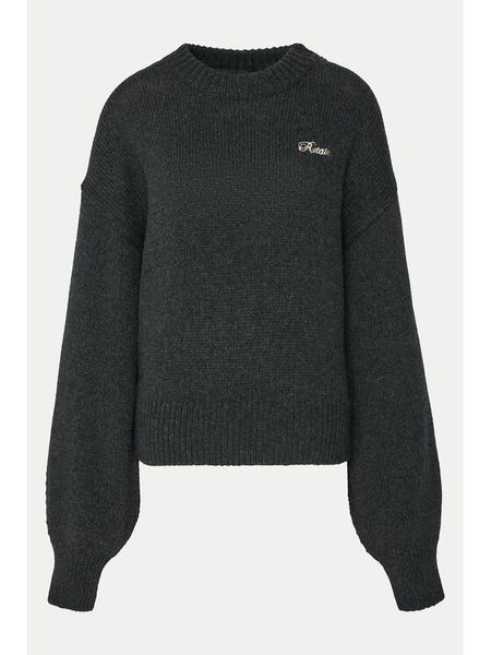 ROTATE Sweter 1133771745 Szary Oversize. Szare swetry damskie ROTATE, l, bez wzorów, z wełny, bez kołnierzyka, bez ramiączek, bez kaptura. Za 739.99 zł.