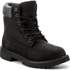 Trapery TIMBERLAND - 6In Prem 12907/TB0129070011 Black Nubuck. Czarne śniegowce i trapery damskie Timberland, z gumy. W wyprzedaży za 519.00 zł.