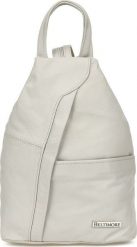 Siwy Beltimore Plecak Damski Skórzany Trójkąt Pojemny Q60 NoSize. Szare plecaki damskie NoName, bez wzorów. Za 189.99 zł.