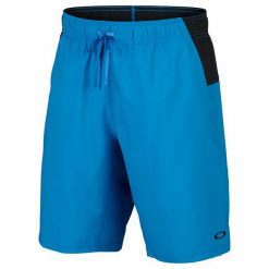 Oakley Core Richter W Short Ozone S. Niebieskie krótkie spodenki sportowe męskie marki Oakley, z materiału. W wyprzedaży za 129.00 zł.