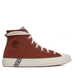 Trampki Converse. Czerwone trampki i tenisówki damskie Converse, bez wzorów, retro, bez zapięcia. Za 379.99 zł.