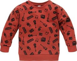 PINOKIO Bluza dresowa z długim rękawem dla chłopca Lets rock Pinokio 68. Bluzy dla chłopców Pinokio, bez wzorów, z dresówki, bez ramiączek, bez kaptura. Za 64.90 zł.