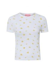 JJXX Koszulka - JXEliza Kobiety Bawełna (100%) biały|żółty|zielony, L. Białe t-shirty damskie JJXX, l, bez wzorów, z bawełny, bez kołnierzyka. Za 79.95 zł.