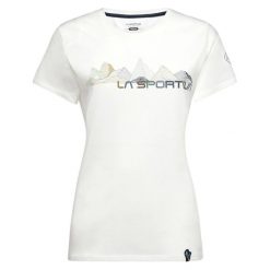 Koszulka damska La Sportiva Peaks. Białe t-shirty i topy dla dziewczynek La Sportiva, bez wzorów, bez ramiączek. Za 238.50 zł.