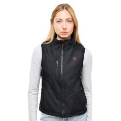 Podgrzewana kamizelka sportowa dla kobiet. Czarne bluzy sportowe damskie G-HEAT, xl, bez wzorów, bez kaptura, narciarskie. Za 610.13 zł.
