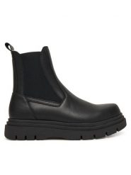 Guess Sztyblety FMFFER LEL10 Czarny. Czarne botki męskie Guess, z aplikacjami, ze skóry, bez zapięcia. Za 619.99 zł.