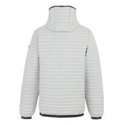 Kurtka z kapturem Regatta Rigain. Białe kurtki męskie Regatta, bez wzorów, z puchu, trekkingowe. Za 129.99 zł.