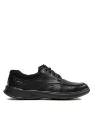 Clarks Półbuty Cotrell Edge 261373857 Czarny. Czarne półbuty na co dzień męskie Clarks, ze skóry, bez zapięcia. Za 269.99 zł.