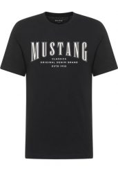 Męski T-Shirt Mustang Style Alex Black 1018007 4142. Czarne t-shirty męskie Mustang, m, bez wzorów, bez kołnierzyka. Za 79.99 zł.