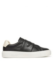 Calvin Klein Sneakersy Cupsole Slip On - He Nappa HW0HW02471 Czarny. Czarne trampki i tenisówki damskie Calvin Klein, bez wzorów, ze skóry, bez zapięcia. Za 289.99 zł.