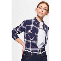 Koszula w kratę - Fioletowy. Koszule damskie marki Cropp. Za 79.99 zł.