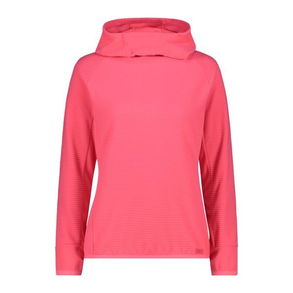Bluza damska z kapturem CMP. Czerwone bluzy damskie CMP, bez wzorów, z materiału, z kapturem. Za 253.00 zł.