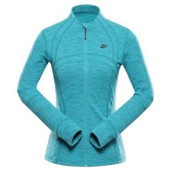 Bluza damska turystyczna szybkoschnąca Alpine Pro Golla 2. Niebieskie bluzy damskie Alpine Pro, bez wzorów, bez kaptura. W wyprzedaży za 299.00 zł.