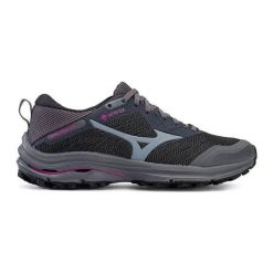 Buty do biegania damskie Mizuno Wave Rider GTX. Szare obuwie sportowe damskie Mizuno, bez wzorów, do biegania, mizuno wave. Za 479.99 zł.