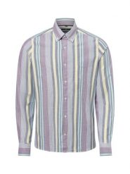 Nils Sundström koszula casual Mężczyźni Slim Fit Bawełna wielokolorowy|szary, XL. Szare koszule męskie Nils Sundström, m, bez wzorów, z bawełny, casualowe, bez kołnierzyka, bez ramiączek. Za 199.95 zł.