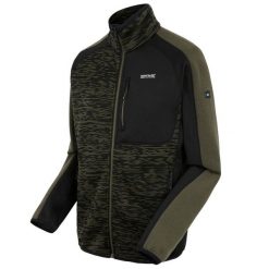 Bluza męska rozsuwana Oakar. Brązowe bluzy męskie Regatta, l, bez wzorów, z dzianiny, bez kaptura. Za 100.00 zł.