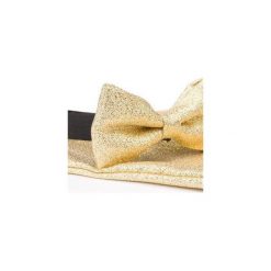 Marthu mucha GOLD m0220. Żółte krawaty i muchy Marthu, w paski, z tkaniny, eleganckie. Za 89.00 zł.