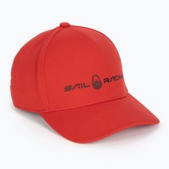 Czapka z daszkiem Sail Racing Spray Cap. Czerwone czapki i kapelusze męskie Sail Racing, bez wzorów, z elastanu, sportowe. Za 159.99 zł.