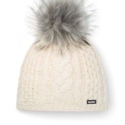 Czapka damska Afra Lux. Białe czapki i kapelusze damskie Eisbar, bez wzorów, z materiału, sportowe. Za 199.99 zł.
