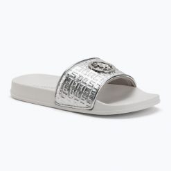 Klapki damskie U.S.Polo Assn IVY002B. Szare klapki damskie U.S. Polo Assn., bez wzorów, z gumy, bez obcasa. Za 129.99 zł.