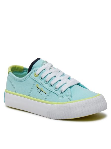 Pepe Jeans Tenisówki Ottis Basic G PGS30605 Niebieski. Niebieskie buty sportowe dziewczęce Pepe Jeans, bez wzorów, z jeansu, bez zapięcia. Za 154.99 zł.