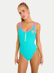 Banana Moon Strój kąpielowy Smak Popmix MFQ44 Turkusowy. Niebieskie kostiumy jednoczęściowe damskie Banana Moon, xl, bez wzorów, z syntetyku. Za 459.99 zł.