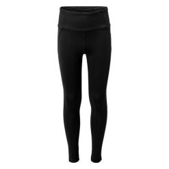 Legginsy dziewczęce Martes Essentials Caris. Czarne legginsy dla dziewczynek MARTES ESSENTIALS, bez wzorów, z lycry. Za 85.36 zł.