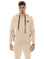 Bluza męska Leone 1947 Apparel Easy z kapturem i zamkiem z bawełny. Brązowe bluzy sportowe męskie LEONE 1947 APPAREL, m, bez wzorów, z bawełny, z kapturem, na fitness i siłownię. Za 168.36 zł.