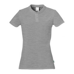 Damska koszulka polo Uhlsport Essential. Szare koszulki sportowe damskie Uhlsport, l, bez wzorów, z materiału, bez kołnierzyka, bez ramiączek. Za 150.00 zł.