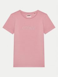 Guess T-Shirt J4RI49 J1314 Różowy Regular Fit. Czerwone t-shirty i topy dla dziewczynek Guess, z aplikacjami, z bawełny, bez ramiączek. Za 59.99 zł.