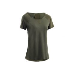 Koszulka Gym 900. Brązowe t-shirty damskie DOMYOS, z bawełny. Za 44.99 zł.