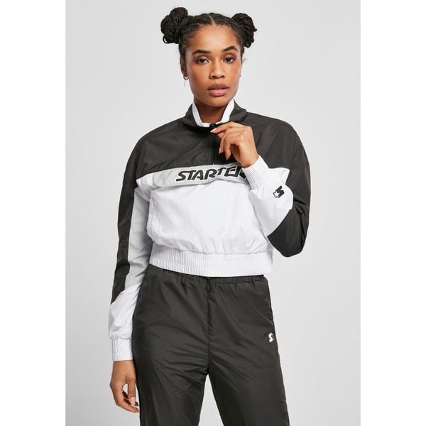 Damska kurtka do ściągania Urban Classics starter colorblock. Białe kurtki damskie Urban Classics, m, bez wzorów, z materiału, bez kaptura. Za 304.60 zł.