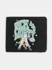 Portfel z nadrukiem Rick and Morty - czarny. Czarne portfele męskie Sinsay, bez wzorów. Za 25.99 zł.