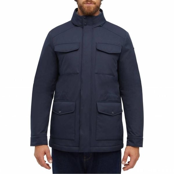 Kurtka GEOX M MAGNETE Niebieski. Niebieskie kurtki męskie Geox, m, bez wzorów, z tkaniny, bez kaptura. Za 579.99 zł.