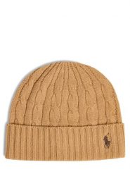 Polo Ralph Lauren Męska czapka Mężczyźni beżowy jednolity, ONE SIZE. Brązowe czapki i kapelusze męskie Polo Ralph Lauren, bez wzorów, z dzianiny. Za 299.95 zł.