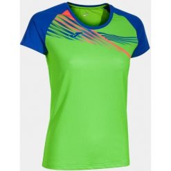Damska koszulka sportowa Joma Elite X Fluor Green–Royal Green XL. Niebieskie koszulki sportowe damskie Joma, xl, bez wzorów, bez kołnierzyka, bez ramiączek. W wyprzedaży za 133.80 zł.