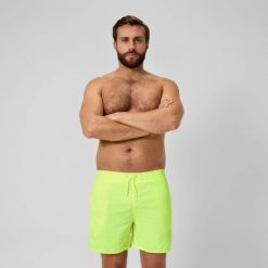 Spodenki szorty męskie kąpielowe Speedo Essentials Watershorts. Żółte kąpielówki męskie Speedo, l, bez wzorów, z materiału, do pływania. Za 82.00 zł.