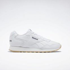 Trampki Męskie Skóra Glide. Białe buty sportowe męskie Reebok, bez wzorów, z gumy, bez zapięcia. Za 189.00 zł.