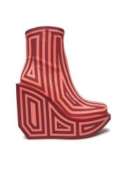 United Nude Botki Wa Bootie Hi 1087983182 Czerwony. Czerwone botki damskie United Nude, z materiału, bez obcasa, na koturnie, bez zapięcia. Za 1,489.00 zł.