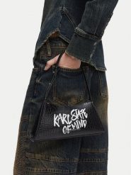 Karl Lagerfeld Jeans Torebka B3W30288 Czarny. Czarne torebki do ręki damskie Karl Lagerfeld Jeans, bez wzorów, z jeansu, bez dodatków. Za 549.99 zł.