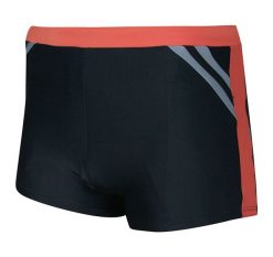 Bokserki Czarno-Pomarańczowe Kąpielowe, Kąpielówki, Plażowe, na Basen, do Pływania -DELFINOS. Brązowe kąpielówki męskie Delfinos, s, bez wzorów, z elastanu, do pływania. Za 29.00 zł.