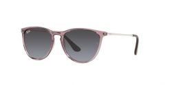 Okulary przeciwsłoneczne dziecięce Ray-Ban Erika. Fioletowe okulary przeciwsłoneczne dla dzieci Ray-Ban, okrągłe. Za 309.99 zł.