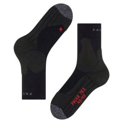 Skarpetki Falke TE2. Czarne skarpety męskie Falke, bez wzorów, z bawełny. Za 149.50 zł.