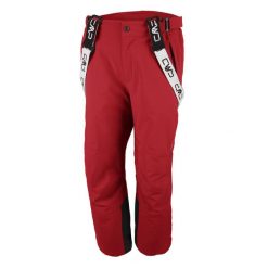 Spodnie narciarskie męskie CMP 3W17397N. Czerwone spodnie snowboardowe męskie CMP, m, bez wzorów, narciarskie. Za 499.99 zł.